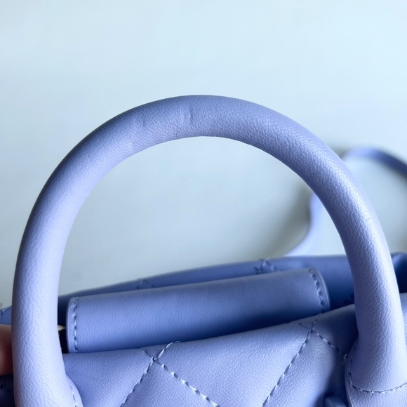 Steve Madden Lavender Polyurethane Quilted Leather Small Crossbody Shoulder Bag - Picture 9 of 15